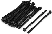 uxcell M3x60mm 12.9 Alloy Steel Hex Socket Screws Partially Threaded Bolt Black 20Pcs