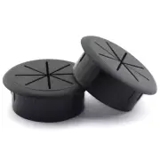 2Pcs 2-3/8 Inch Flexible Desk Cord Grommets Wire Organizer Hole Cover for Managi