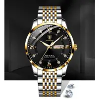 在飛比找蝦皮購物優惠-Poedagar 新款男士手錶夜光日曆韓國石英手錶