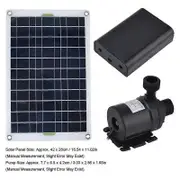 50W Solar Water Pump 800L/H DC12V Solar Water Fountain Pump Low Noise for Garden Family Water Founta Black