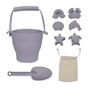 Silicone 8pc Bucket & Spade Set - Lilac
