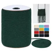 Macrame Cord 4mm x 328Yards (984Feet), Colored 4mm x 328yards Dark Green