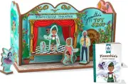 STORYTIME TOYS Pinocchio's Puppet Theater & Storybook Puzzle Book Playset BPPP