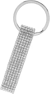 [Ipetboom] Bottle Opener Keychain Bottle Opener Bar Accessories for Home Keychain Accessories for Beer Funny Keychains Silver Rhinestones