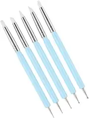 Zerodeko 5Pcs Embossing Stylus Dotting Tools Cake Decoration Fondant Art Sculpting and Nail Art Double Ended Design for Precision Tracing and Engraving