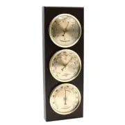 Wall Mounted Household Barometer Thermometer Wood Frame Base Hygrometer Station