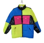 New WESC L Colorblock Unisex Puffer Jacket