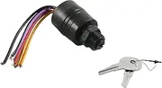 Replacement Boat Ignition Switch with 2 Keys 6 Wire Connectors for Mercury Outboard Motors 1994 87-88107A5