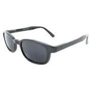 MotoFrames MF Lockdown Motorcycle Riding Sunglasses Black Frames Super Dark Lens