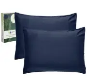 Rayon from Bamboo Pillowcases Standard Size, Set of 2 for Smooth Hair & Skin,...
