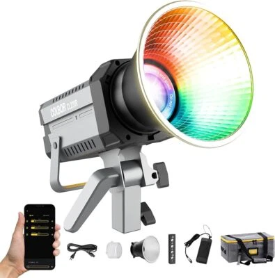 COLBOR CL220R RGB Video Light 220W Continuous Lighting 2700-6500K CRI97+