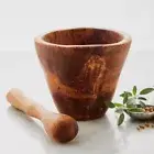 Olive Wood Mortar Pestle