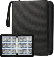 Trading Card Binder with Sleeves 9 Pocket Card Binder Premium 720 Double Sided P