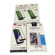Lot of 10 iPhone Cases Samsung S8G30+ iPhone 7-8-11 Pro-Max ￼LG K92+4 Temp Glass