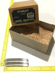 2 Stanley 208 Proved Level Glasses 2 1/2” NOS Rare ANTIQUE Find USA NEW Unused