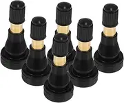 6pcs Rubber Valve Stem Extensions Wheel Extender for Air Tire Valve Extension Truck Valve Adapter Valve Tool Valve Extension Car Copper Black