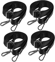 COLLBATH 4pcs Horse Blanket Leg Strap Buckle Adjustable Elastic Horse Leg Straps for Blankets
