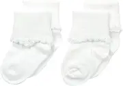 [Stride Rite] Little Girls' 2 Pack Girls Texture Cuff with Shiny Edge