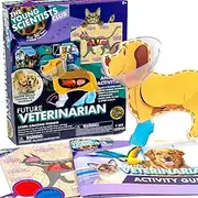 The Young Scientists Club Future Veterinarian Career Kit By Horizon Group USA, Animal Science Kit for Kids, Includes Interactive Learning Guide, 10+ Activities, Foam Dog, Secret Message Viewers & More