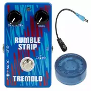 Caline CP-51 Rumble Strip Tremolo Guitar Pedal + Baterry Cable + Mooer Topper