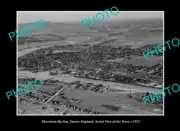 OLD POSTCARD SIZE PHOTO SHOREHAM BY SEA SUSSEX ENGLAND TOWN AERIAL VIEW 1952
