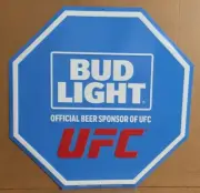 NEW Bud Light Beer Bar Tin Tacker UFC Ultimate Fighting Championship