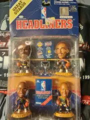 VINTAGE HEADLINERS GREAT GUARDS 1997 3" NBA FIGURES New PACKAGE Reggie Miller