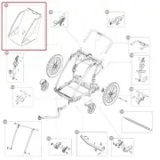 Thule Body Sitzgehäuse Body Double Dark Slate for Thule Chariot Cross 2