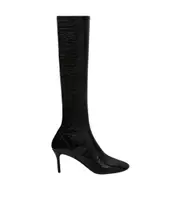 Courrèges Oblique Zipped Strap Boots 36,37,38,39,40 black