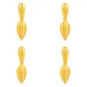 4x Appetito Melamine Citrus Reamer/Juicer Home Kitchenware Accessory Yellow