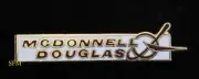 MCDONNELL DOUGLAS AIRCRAFT COMPANY MD HAT LAPEL PIN UP PILOT CREW LONG BEACH CA