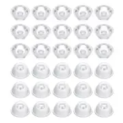 20mm High Power LED Lens, 30 Pcs 120 Degree Smooth Optical PMMA Lenses, Clear