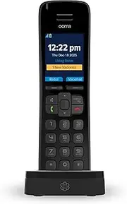 HD3 Handset Cordless Phone with Caller-ID and HD Voice Quality. Works only with Ooma Telo VoIP Internet Home Phone Service.