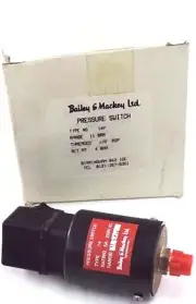 NIB BAILEY & MACKEY TYPE 14P PRESSURE SWITCH 11 BAR,TYPE 14, TREADED 1/8'' BSP