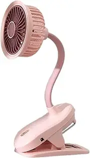Desktop USB Fan, Bedside Charging Clip-On Fan, Multi-Functional Small Desk Fan for Home, Office, Car, Travel, Camping, Outdoor Puchen
