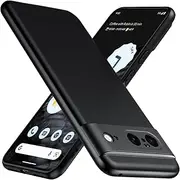 TesRank Google Pixel 8 Case, Matte Surface Soft Cases [Ultra Thin] [Scratch-Resistant] TPU Protective Case Soft Mobile Phone Case for Google Pixel 8 Black