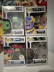 Funko Pop Set Of 4 With Pop Protectors