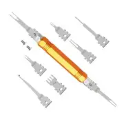 Electrical Pin Removal Tool Kit,Double Tip Replacement Terminal Removal Tool,Sui