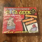 Steve Jackson CHEZ GEEK Award Winning Apartment Life CARD GAME 2nd Ed NEW