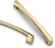 Asidrama 10 Pack 5 Inch(128mm) Brushed Brass Kitchen Cabinet Handles, Cabinet Pulls Kitchen Cabinet Hardware for Cupboard Drawer Pulls