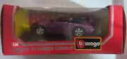 Bburago PURPLE 1994 PORSCHE 911 CARRERA CABRIOLET Diecast Car 1:24 #0590