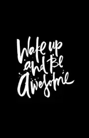 Wake up and be awesome QUOTES/ High Quality Canvas home wall art & Decor