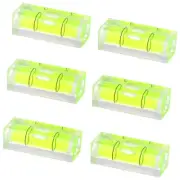 6Pcs Bubble Spirit Level 10X10X29mm Square Levels for Wall Frames Art1767