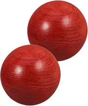 2pcs Wooden Hand Exercise Balls Ergonomic Baoding Massage Balls for Hand Therapy Durable Artisan Craftsmanship for Fitness and Relaxation