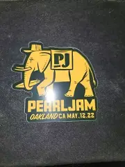 PEARL JAM STICKER OAKLAND A’S CALIFORNIA 5/12/2022 EDDIE VEDDER