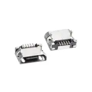 10 x Micro USB Female Socket Connector 5 Pin DIP 180 Degree Repair Adapter