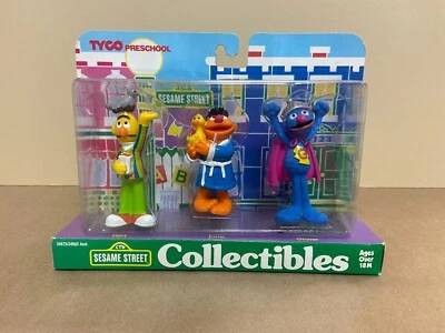 1997 Tyco Preschool Sesame Street Collectible Figures Bert Ernie Grover