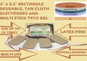 20 Multi Stick Replacement Electrode Pads 2 x3.5 for Dynatron Solaris Series EMS