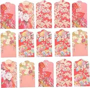MERRYHAPY 50pcs Decorative Red Packets Money Pouches Premium Festive Envelopes for Lunar Year Weddings Birthdays Delicate Money Pouch for Celebrations Mixed Designs