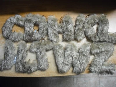 New Fur Letter Ornament A B C D E F G H I J K L M N O P Q R S T U V W X Y Z